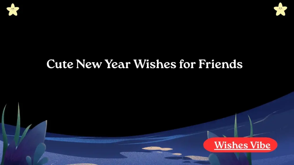 Cute New Year Wishes for Friends