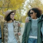 Friends celebrating together outdoors